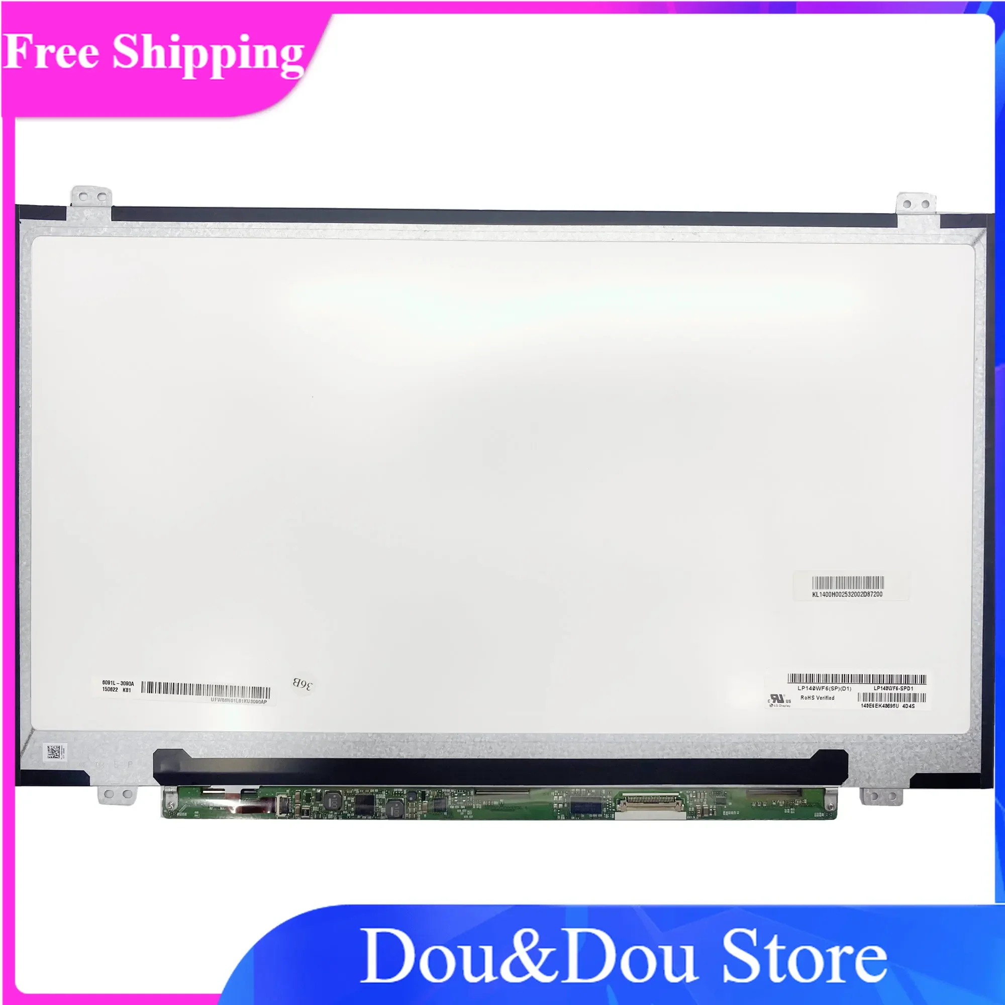 

LP140WF6 SPD1 LP140WF6(SP)(D1) IPS 1920×1080 30pins 14.0" Full-HD LAPTOP LED LCD Screen