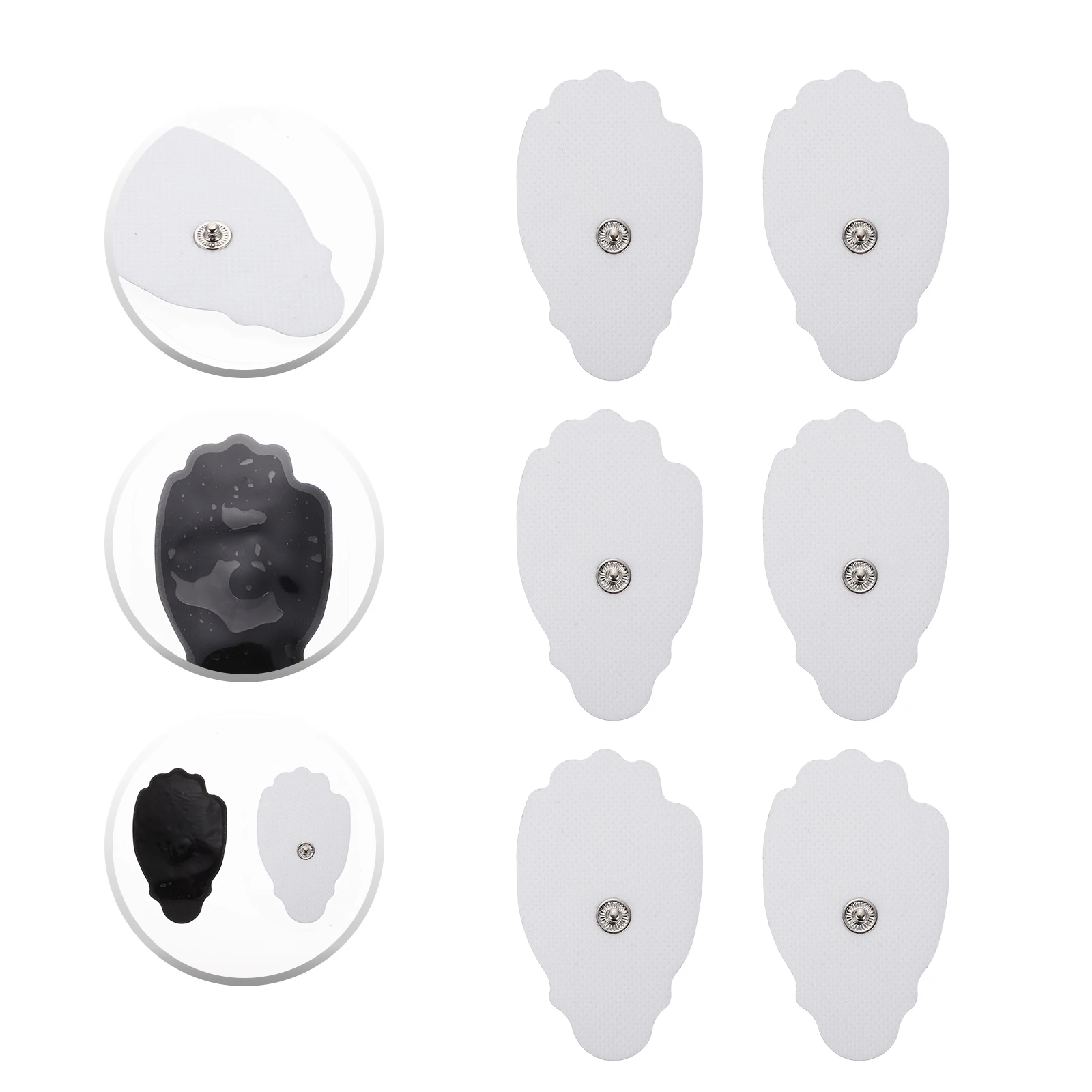 

10Pcs Self-Adhesive Pads Reusable Cloth Flexible for Professional Household Physiotherapy Unit Accessories