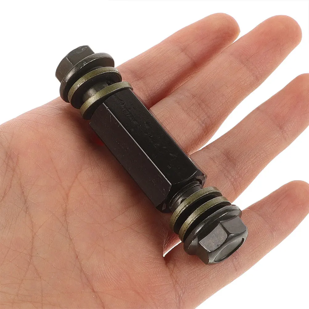 

2Pcs Motorcycle Front Brake Hose Extension Lengthening Kit Brake Line Adapter Connector Pressure Resistant Metal