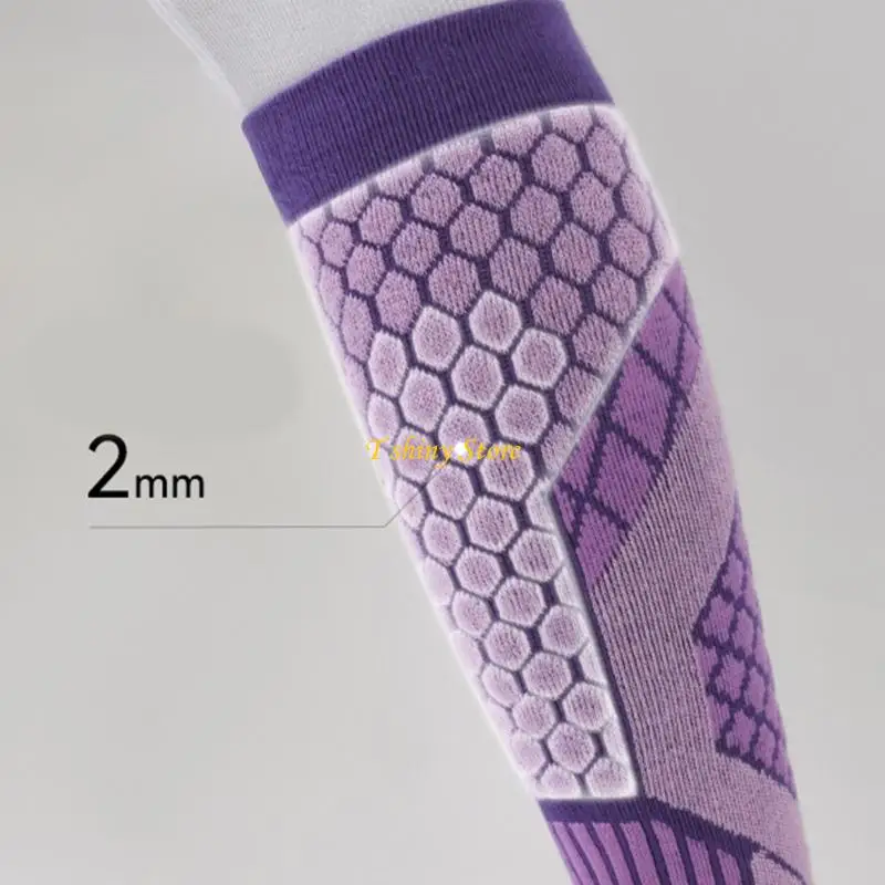N58F Winter Sports Socks Unisex Thermal Insulation Compressed for Snow Adventures