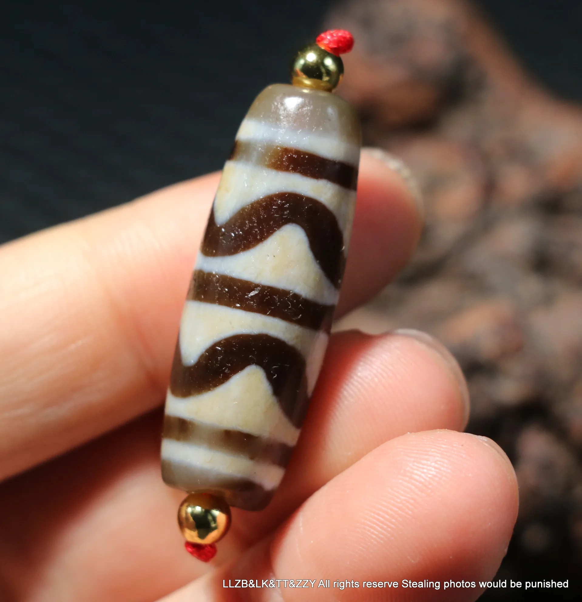 

Energy Tibetan Old Oily Agate Sharp Tiger Tooth dZi Bead Totem Amulet Fit For Making Bracelet LKbrother Sauces UPD0901