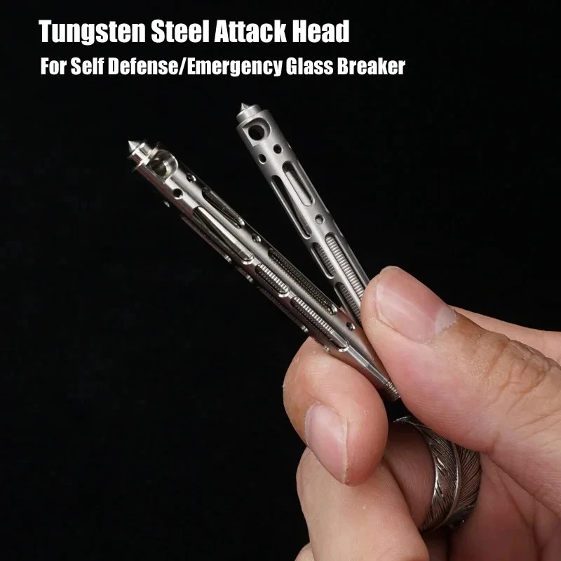 Outdoor EDC Tool Keychain Mini Self Defense Titanium TC4 Tactical Pen Pocket Business Writing Pen Collection Pen