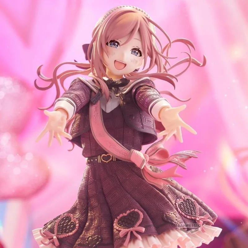 In Stock Bandai Banpresto Original Anime Gakuen IDOLM@STER Espresto Sweet moment Himesaki Ripa Action Figure Model Toy Gift DT