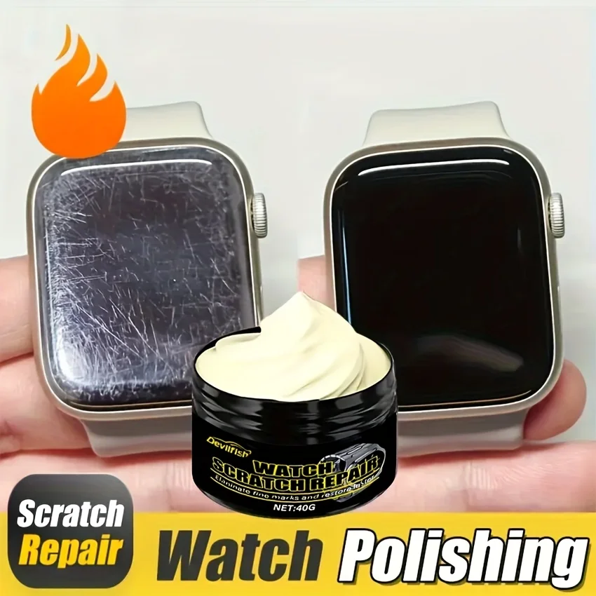 Watch Polishing Paste - Scratch Remover & Metal Frame Renew Cream for Stainless Steel Straps & Screens, Jewelry Restoration