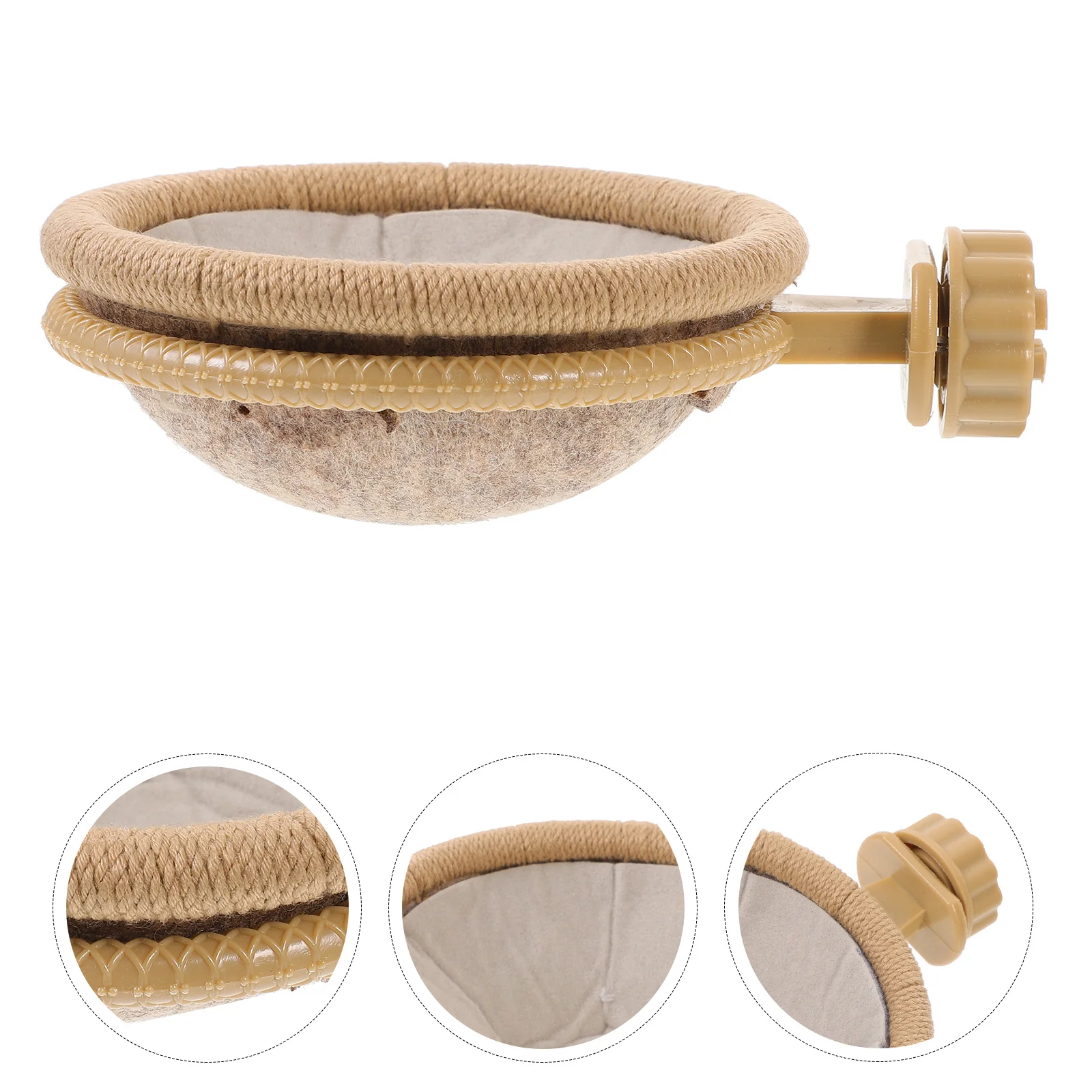 

Felt Bird Nest Sturdy Handcrafted Bird Shed Shelter for Breeding Resting Parakeet Cage Accessory Parakeet Nest