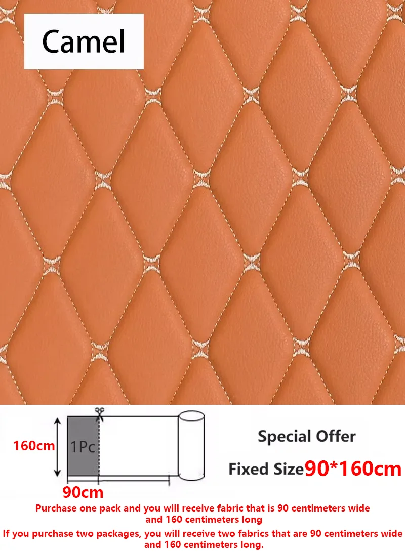 45/90x160 cm Speciale Aanbieding Geborduurde Plaid Stof Spons Tussenlaag Lederen Stoffen voor Auto-interieur Zitkussen decoratie
