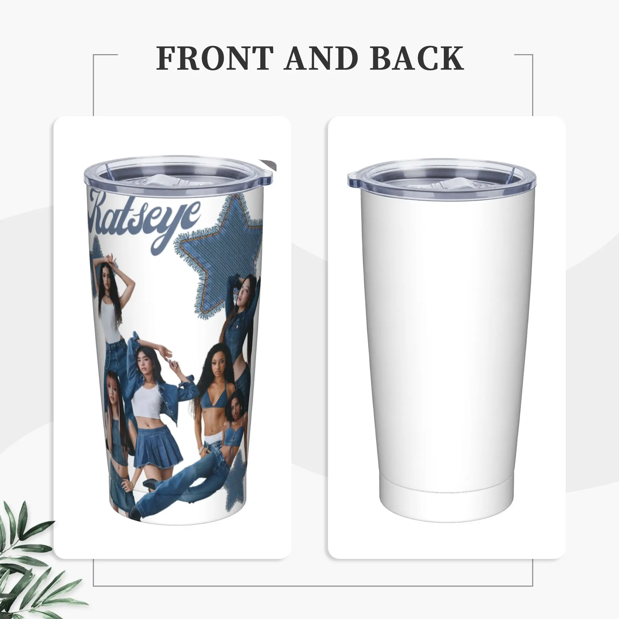 Stainless Steel Tumbler Katseye Kpop Girl Group Thermal Mug  Insulated Cold and Hot Mugs Cup Travel Water Bottle