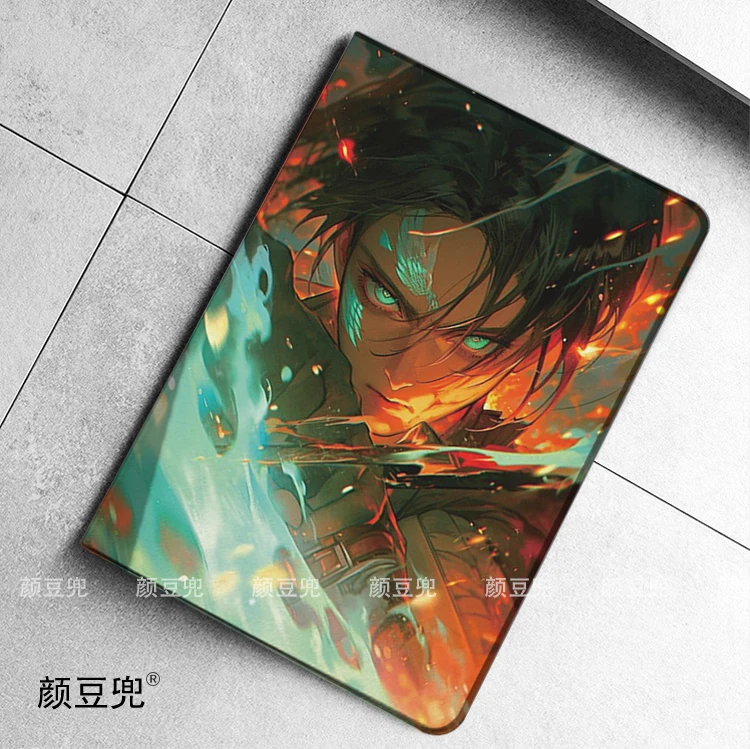 Attack on Titan Anime Levi Case For iPad Air 4 5 10.9 Mini5 6 for 2022 Pro 12.9 Case Luxury Silicone For iPad Air 2 3 For Pro 11