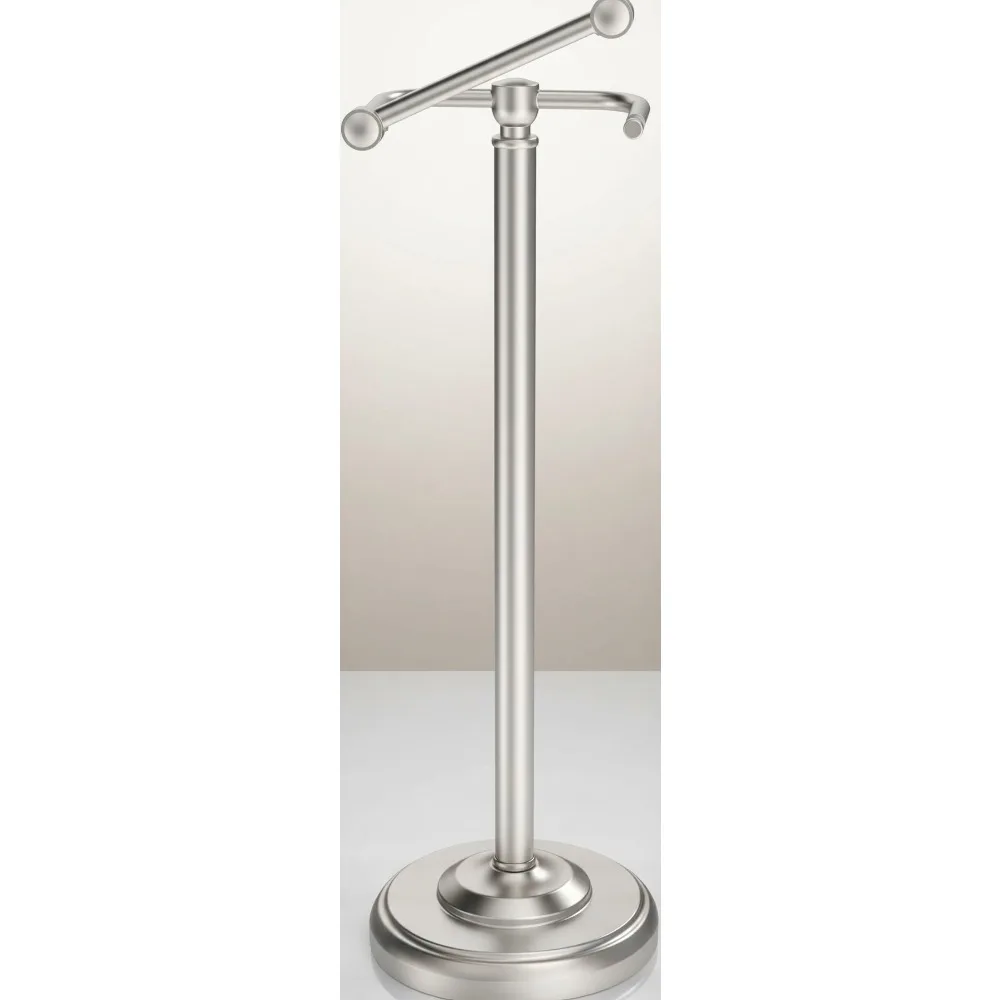 

Stainless Steel Free Standing Toilet Paper Holder with Weighted Base, Fits Mega Rolls for Modern Bathrooms