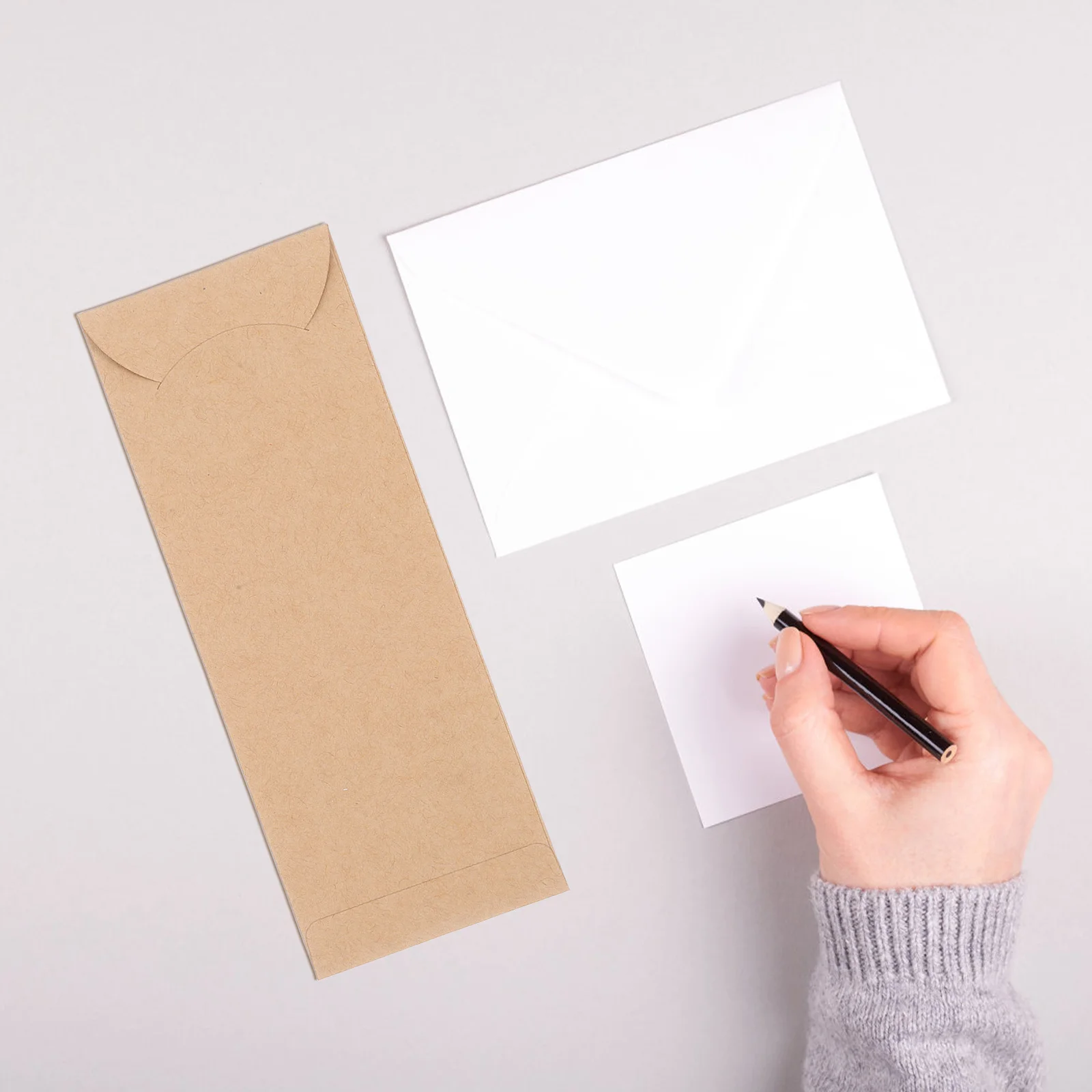 

10Pcs Kraft Paper Vintage Bookmark Holders Pen Pouches Cardboard Sleeves for Classroom Office DIY Bookmark Protectors