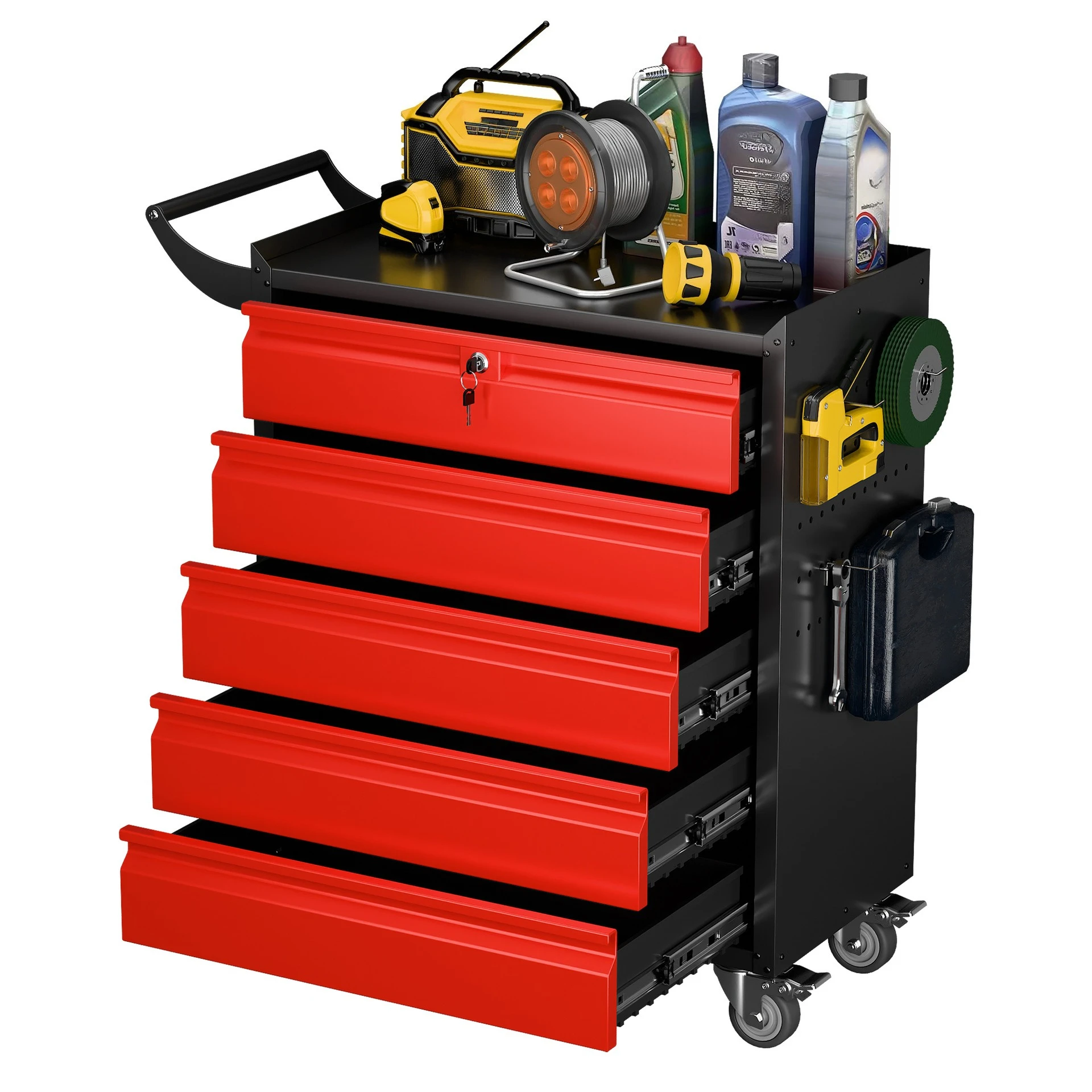 

Garage professional tool cabinet mechanical multi-layer multi-pump hardware trolley