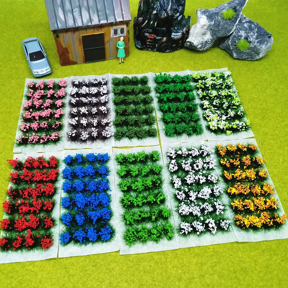 Une boîte 1:35 fleur grappes d'herbe statiques scène de végétation modèle matériel simulation pétales d'herbe bricolage production Wargaming Terrain