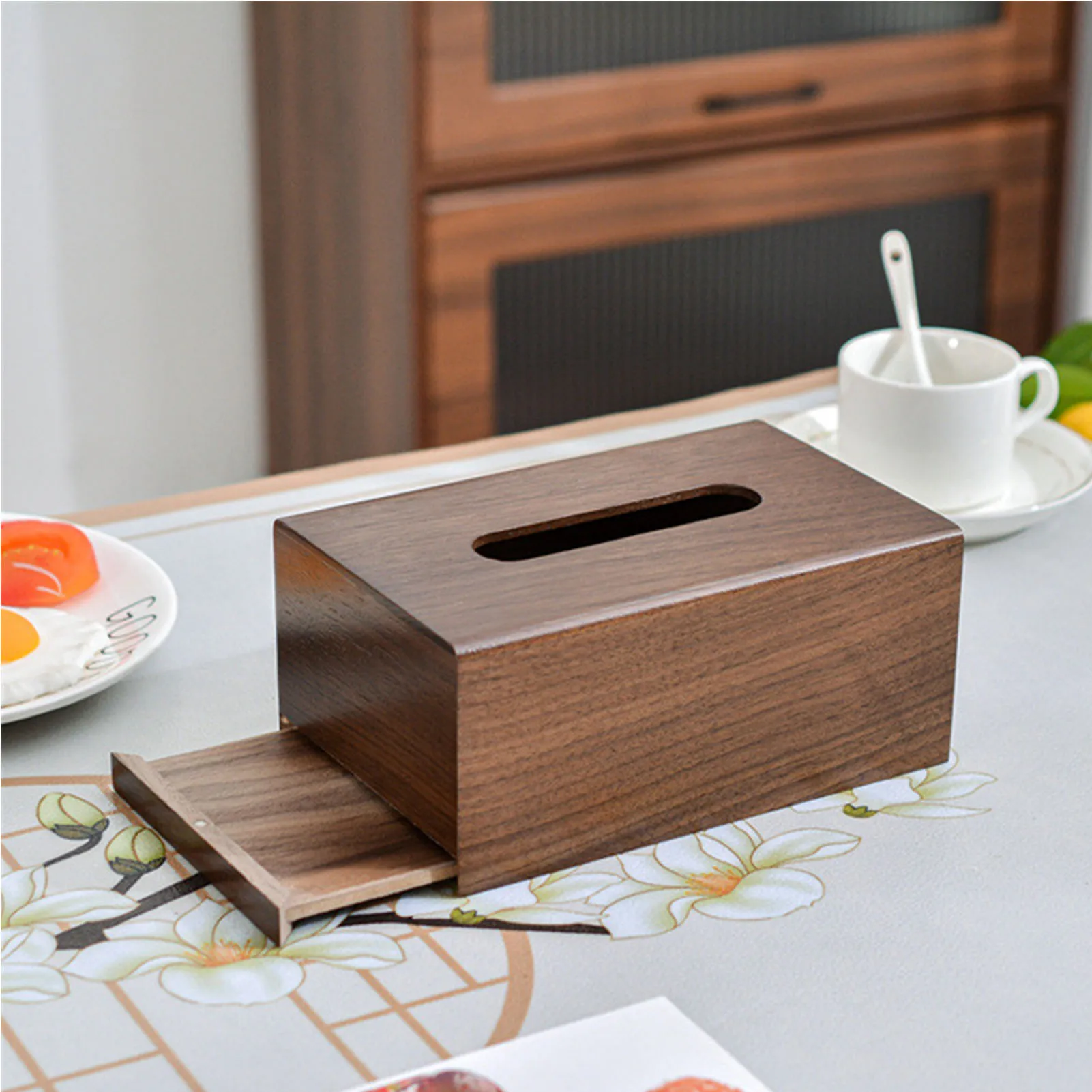 Creative Household Wooden Tissue Box Pumping Box Napkin Box Wood Wet Tissue Holder Dispenser Home Napkin Organizer Storage Boxs