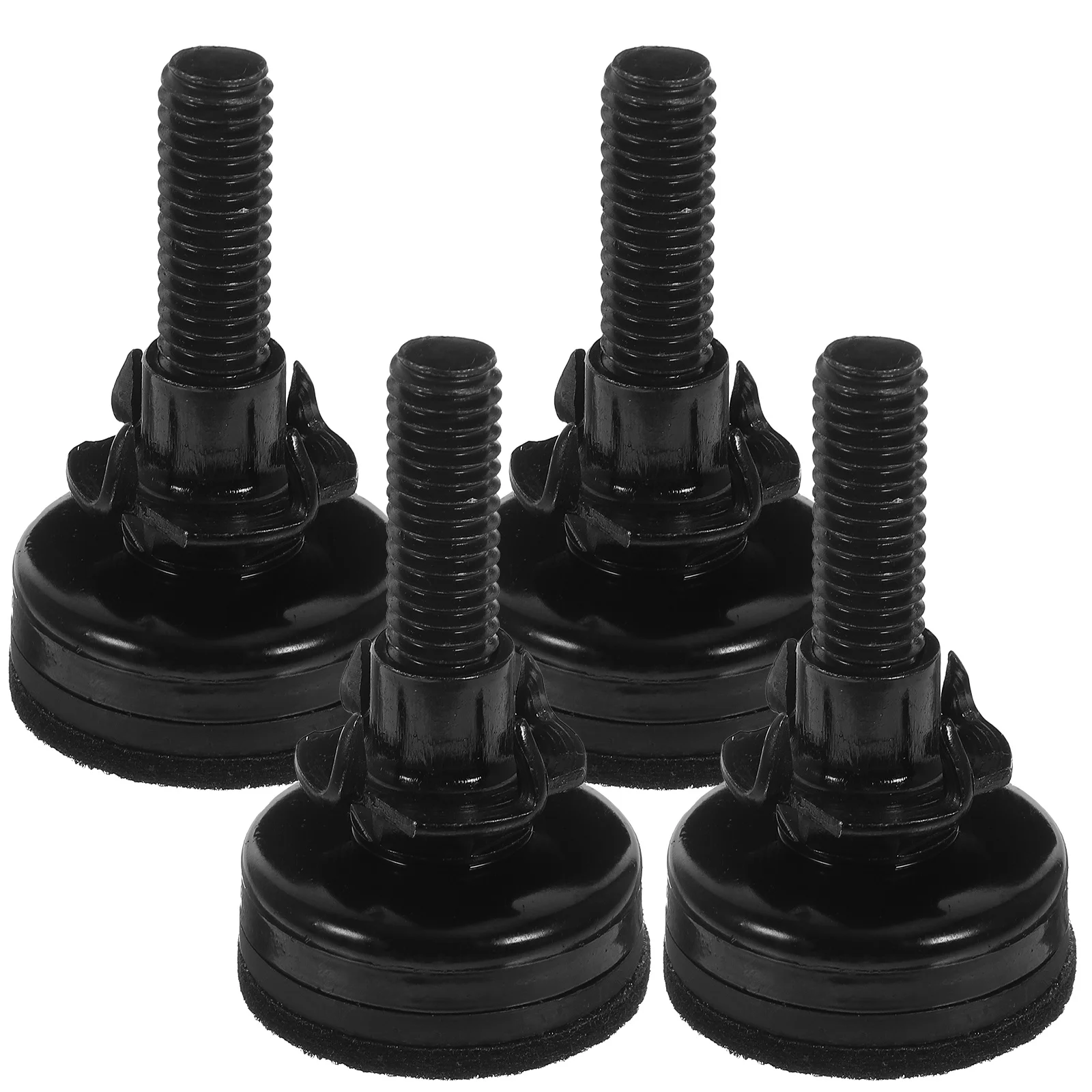 

4Sets Furniture Leveling Feet Adjustable Table Leg Levelers Carbon Steel Felt Pads Anti-Wear for Tables Chairs Beds