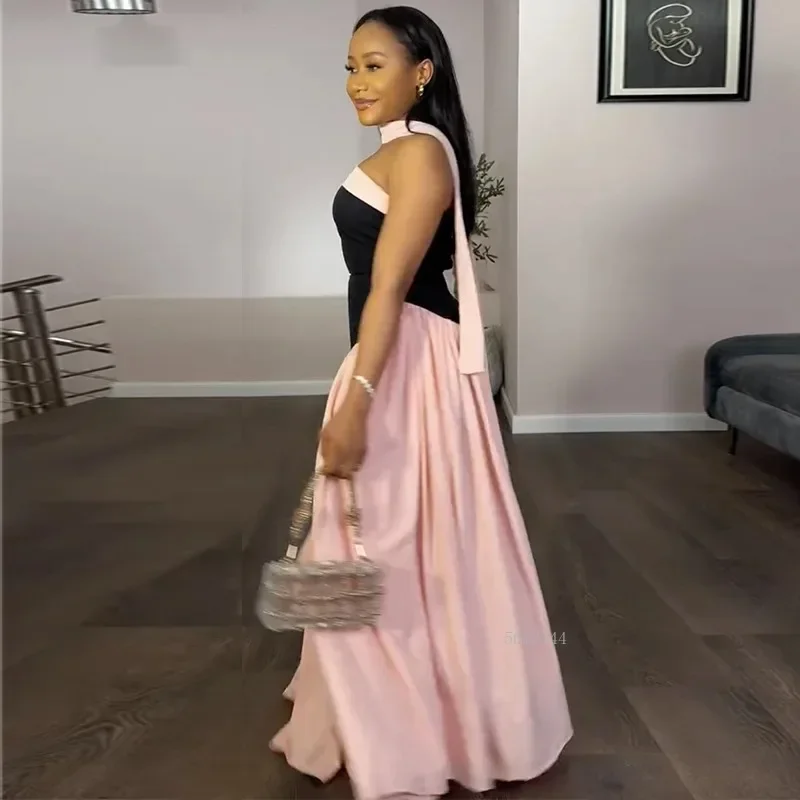 women's-halter-neck-maxi-dress-pleated-high-waist-swing-long-summer-party-night-club-fashion-vestidos-2025