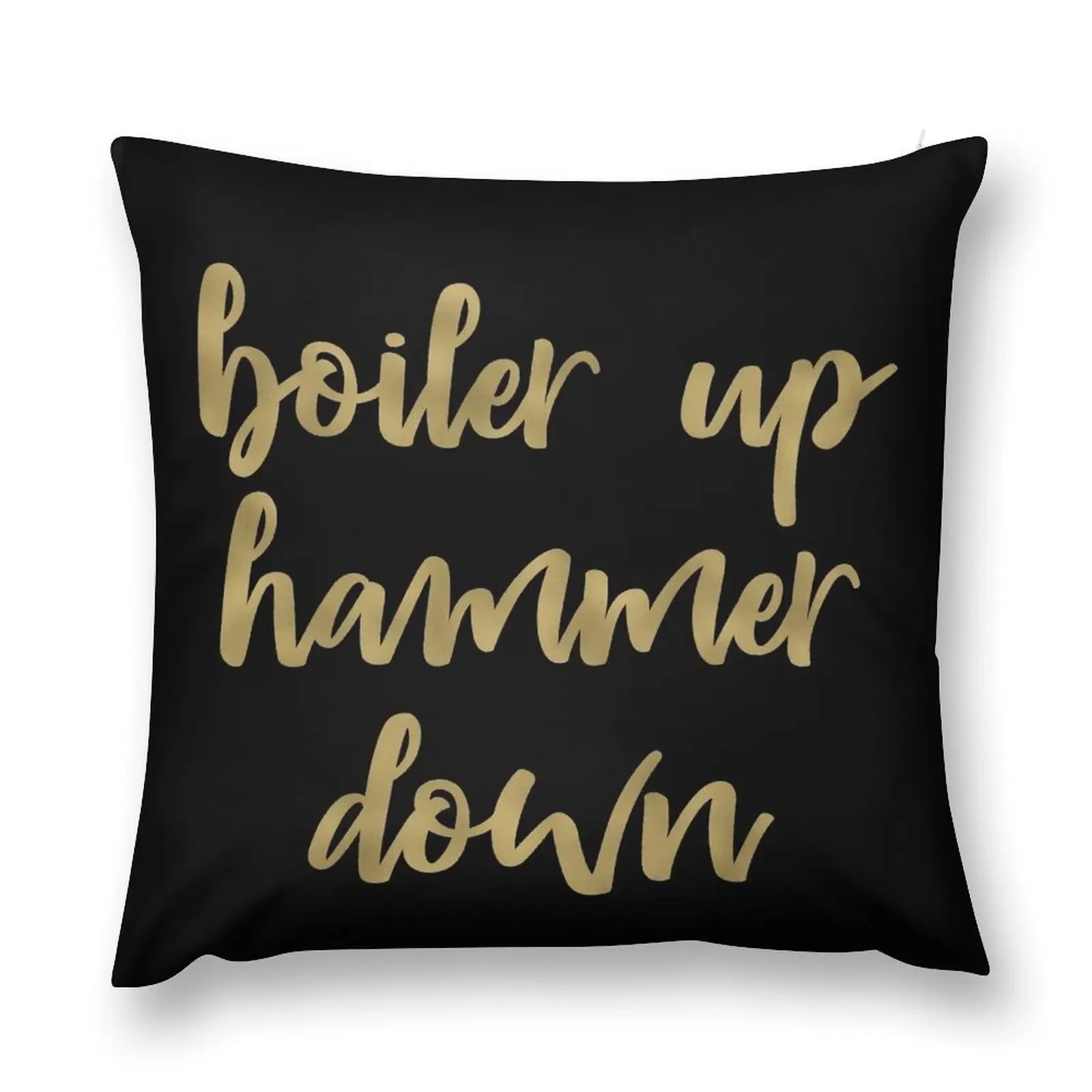 Boiler Up Hammer Down Purdue Gold Foil Throw Pillow Couch Cushions Luxury Cushion Cover christmas pillow case pillow