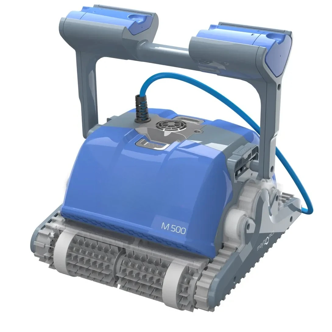 Dolphin M500 Automatic In-Ground Wall Climbing Robot Swimming Pool Vacuum Cleaner and Cleaning Accessory deposit