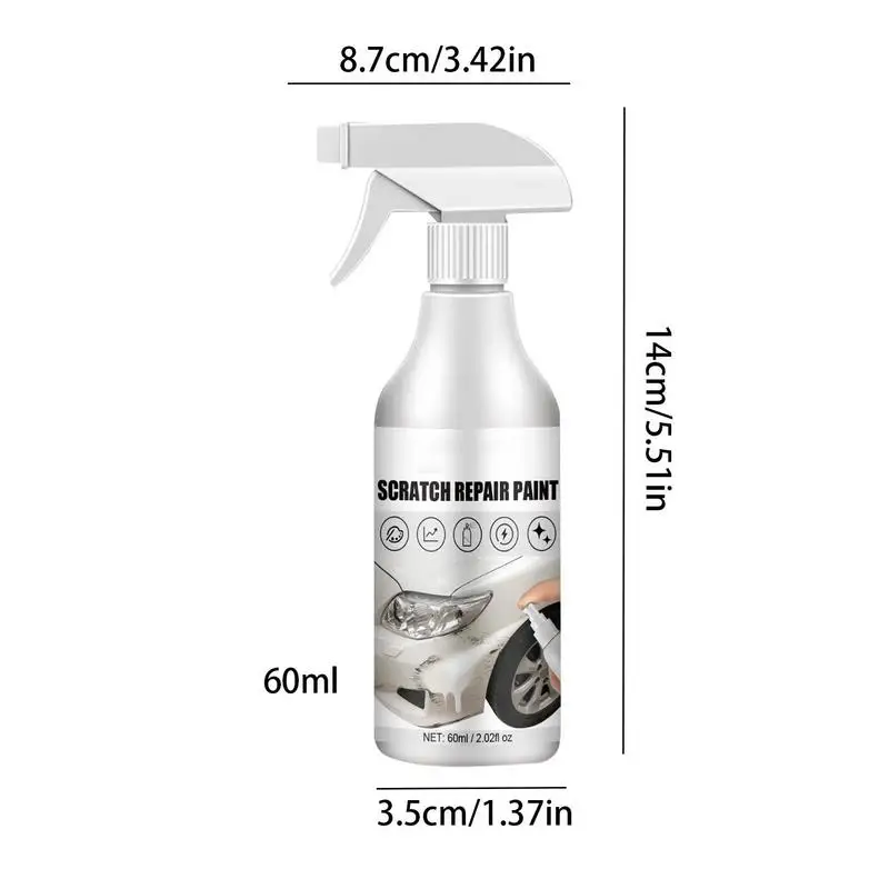 Car Scratch Repair Spray Black & White Car Scratch Removal Paint Spray Car Restoring Scratch Repair Polishing Agent Car Supplies