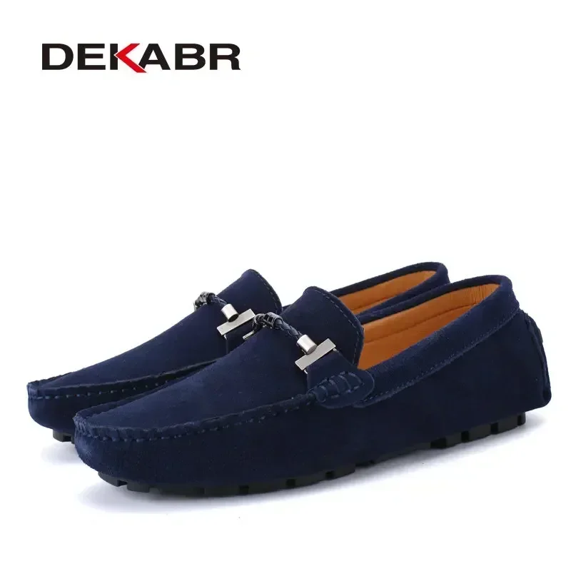 Dekabr sapatos casuais masculinos da moda tamanho grande 38-47 marca verão mocassins de condução respirável atacado homem calçados macios para homem