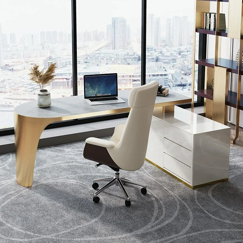 European Executive Office Desks Desk Bedroom Midi Bedside Table Office Desk Accessories Setup Study Tavolino Trendy Furniture