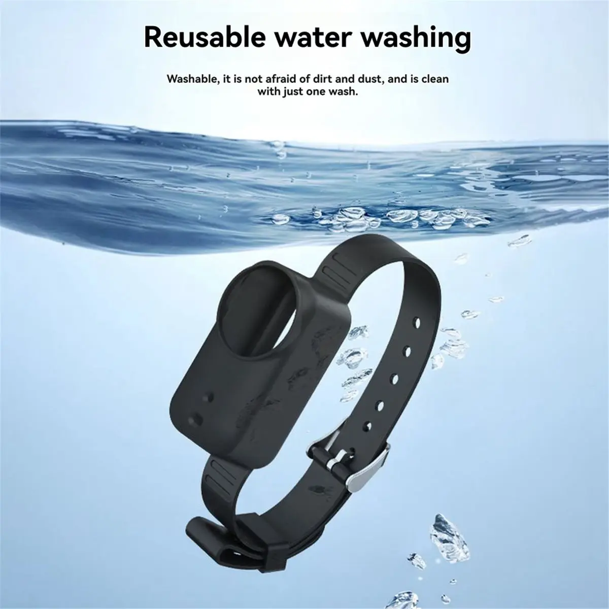 Correa de muñeca de mano para puertos Nano soporte de cámara pulsera ajustable accesorios de cámara negro