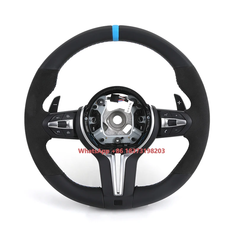 

Left and Right Suede Leather Steering Wheel for 3 5 Series F10 F30 F90 F01 F12 M3 M6 E90 Z4 X1 X6 48 E90 E92 E71 F25 F32 E7