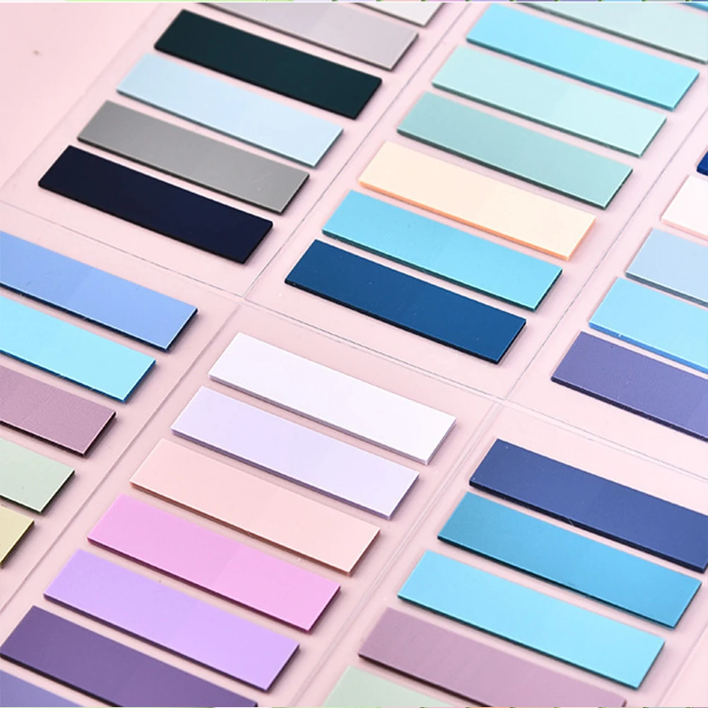 PET 투명 플래그 탭 페이지 마커, 재배치 가능한 페이지 탭 스트립, 컬러 인덱스 탭, 소형 스티커, 200 개