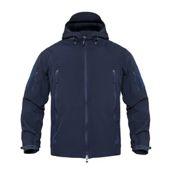 Waterproof Hiking Jackets Winter Men's Camouflage Fleece Jackets Tactical Clothing Men Camouflage Windbreakers