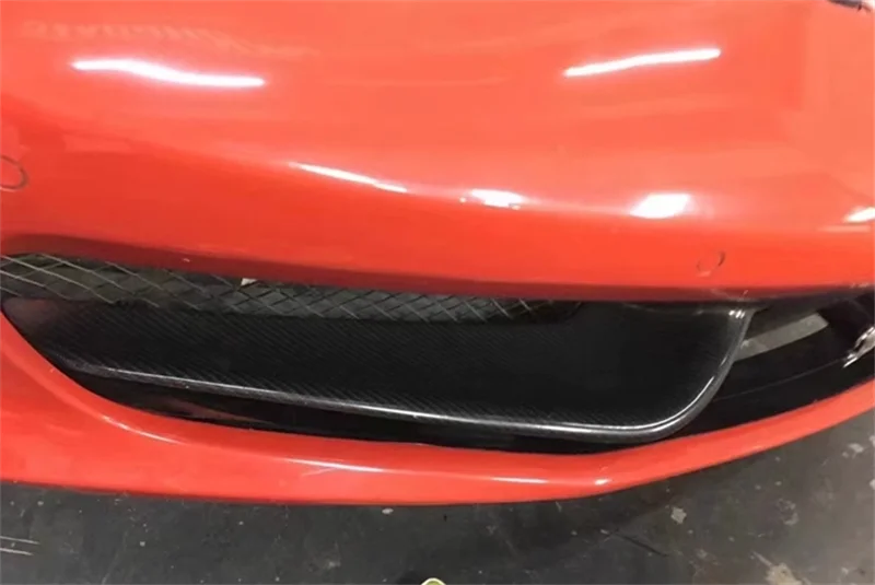 forFerrari 458 Italian DMC Style Carbon Fiber Front Bumper Front Grille Decorative protection Device Body Kit