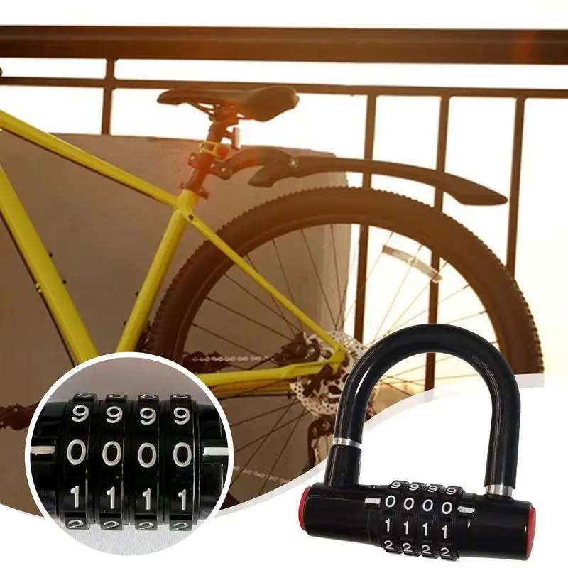 Lock For Bike Padlock With Code Waterproof Padlock Anti-Theft Bike Locker For Backpack Men Women Travel Outdoor Motorcycle