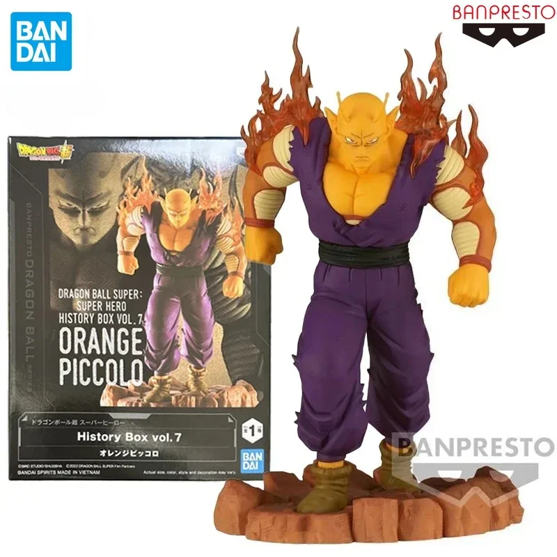 In Stock Genuine BANDAI BANPRESTO History Box Vol.7 Dragon Ball Super: Super Hero Orange Piccolo Anime Figure Model Toys Gifts