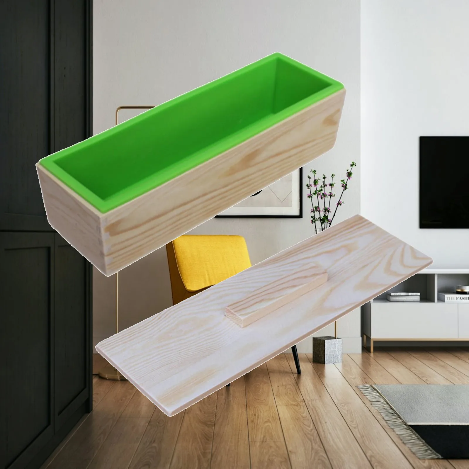 Wooden Box for Rectangle Soap Casting, Supplies for Homemade Soap