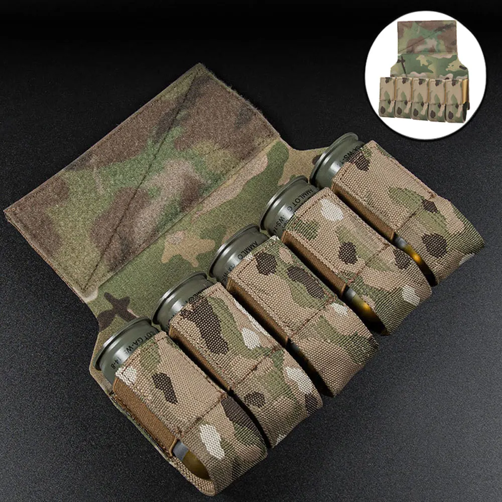 Tactical M203 Grenade Pouches Elasticity Outdoor Sports Tool Storage Bag CS Game Toy Vest Abdominal Accessories QG569