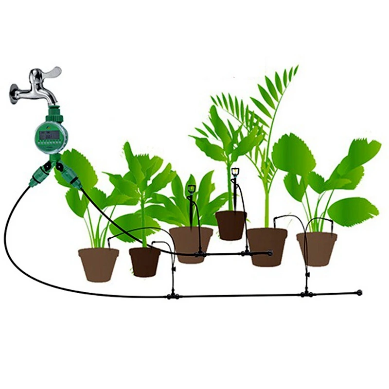 1Set LCD Garden Water Timer Waterproof Electronic Irrigation Timer Automatic Irrigation System Time Controller