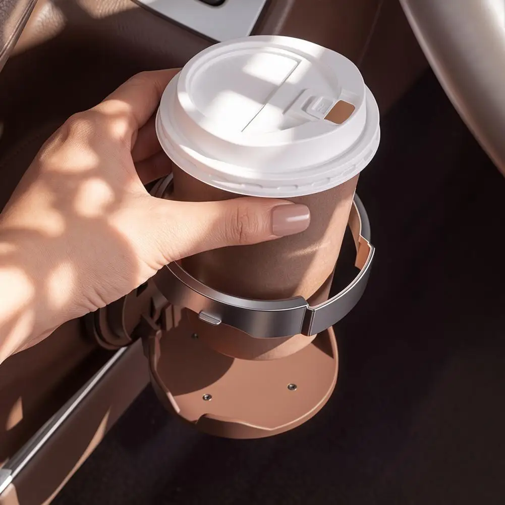 Faltbarer Auto-Getränkehalter für die Türverkleidung, Verstellbarer Automobil-Getränkeorganizer Platzsparend für Flaschen, Becher und Kaffeetassen – Detail 3