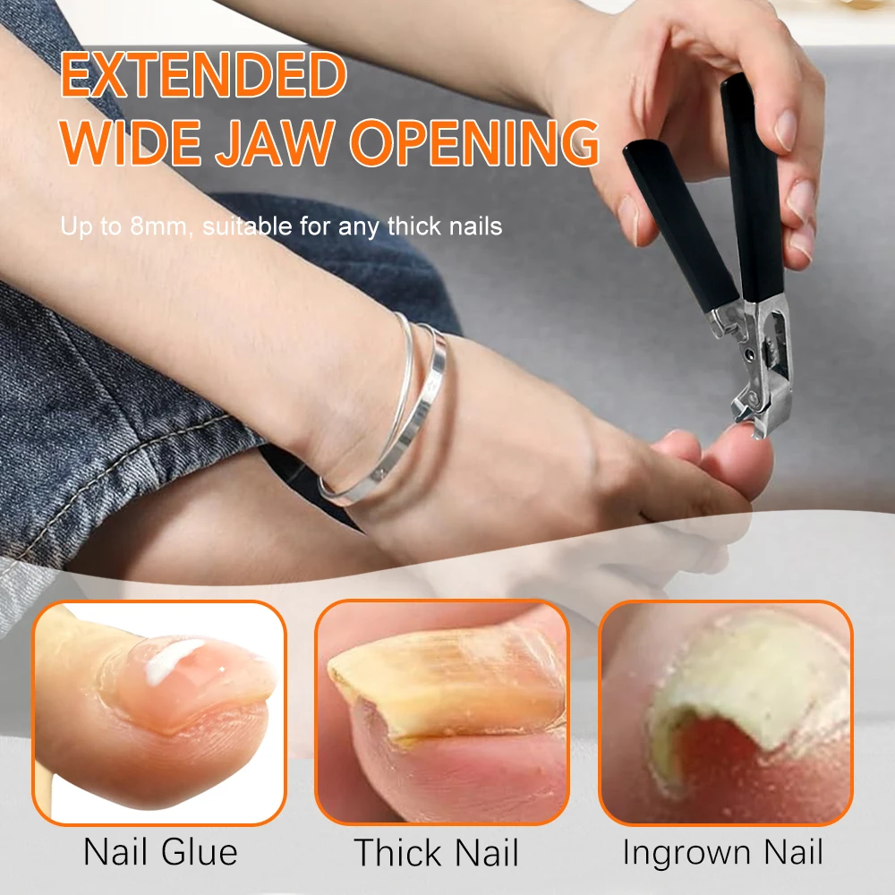 4 pz/set Tagliaunghie Set Tagliaunghie incarnite per unghie spesse Tagliaunghie in acciaio inossidabile Set Kit di strumenti per manicure e pedicure