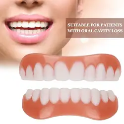 Silicone Cosmetic Denture Upper/lower Care Braces Prosthes Beauty Tool Cover Simulation Dental L8m2