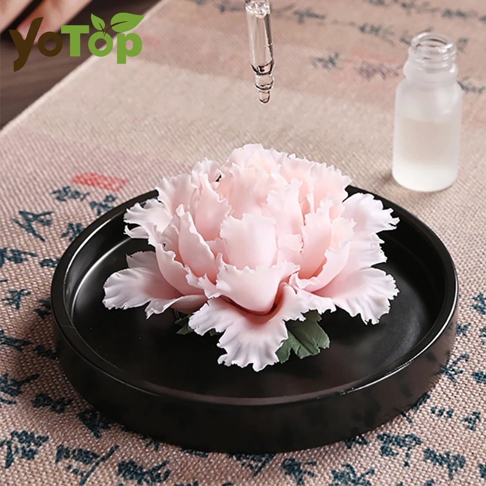 

Handmade Ceramic Eternal Peony Artificial Flower Scent Diffuser for Home Decor Long-Lasting Aromatherapy Ornament Unique Design