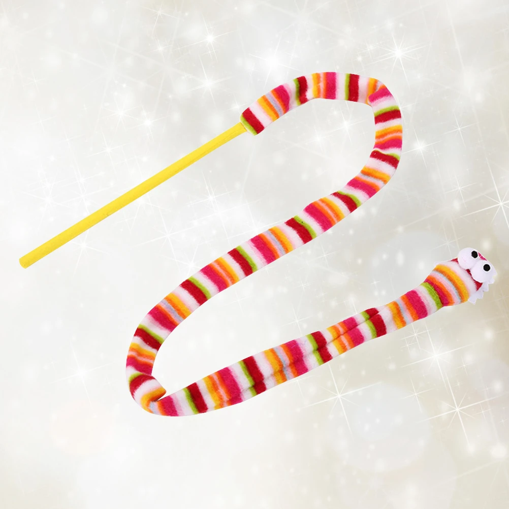 

Cat Teaser Wand for Cats Dangle Rod Snake Toy Catnip Enrichment Accessories Interactive Cat Toys Teaser Stick