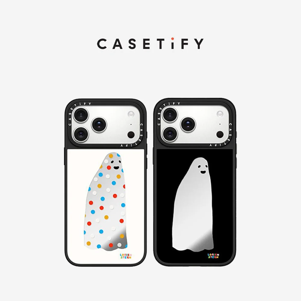 CASETiFY Ghost Kid, Polka Dot Kid GoofySeries, Funda Magnética Anticaídas para iPhone 13 14 15 16 17 Pro Max Air Plus, Protectora