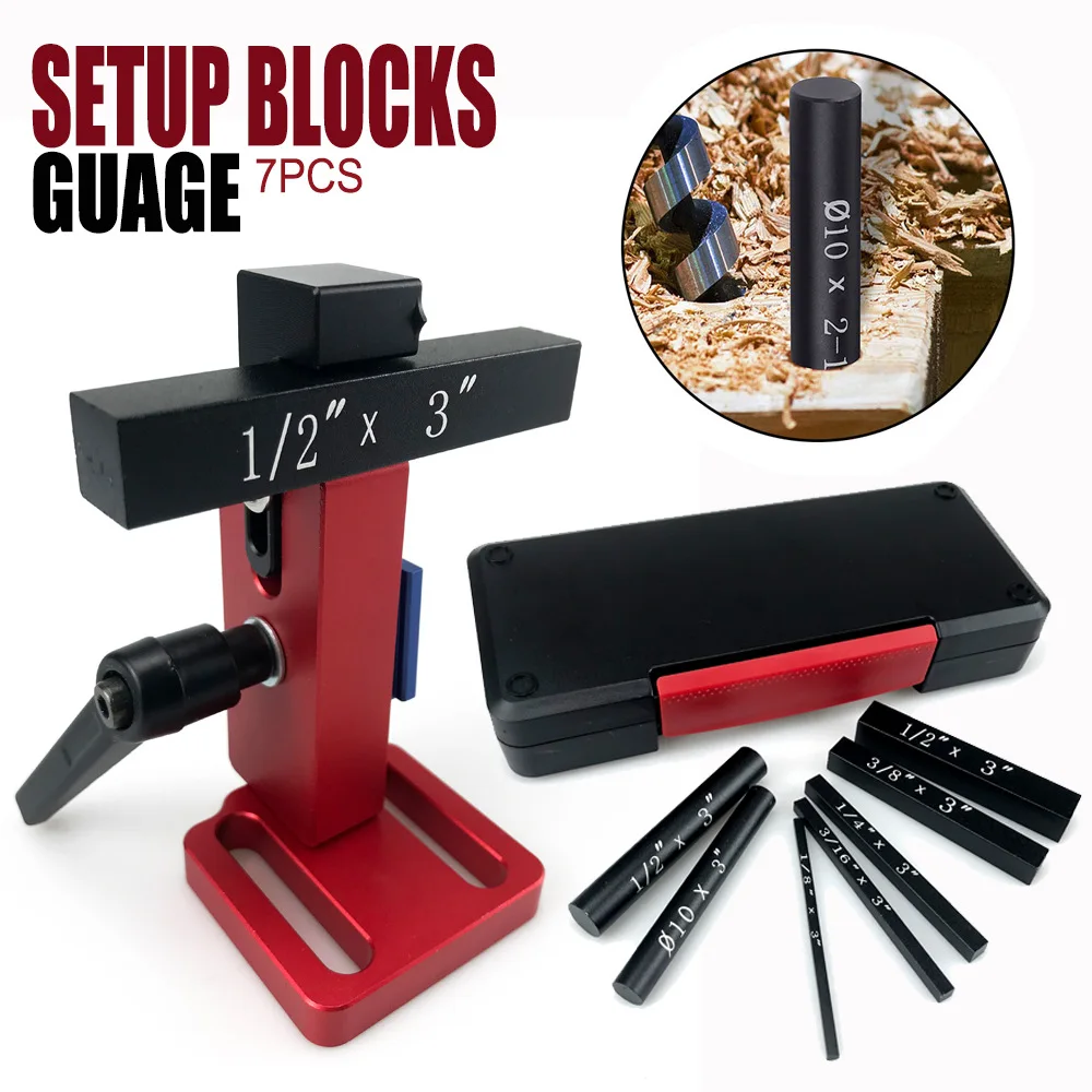 

7 Piece Set Of Woodworking Measuring Blocks Setup Blocks Height Gauges Measuring Blocks Woodworking Tools
