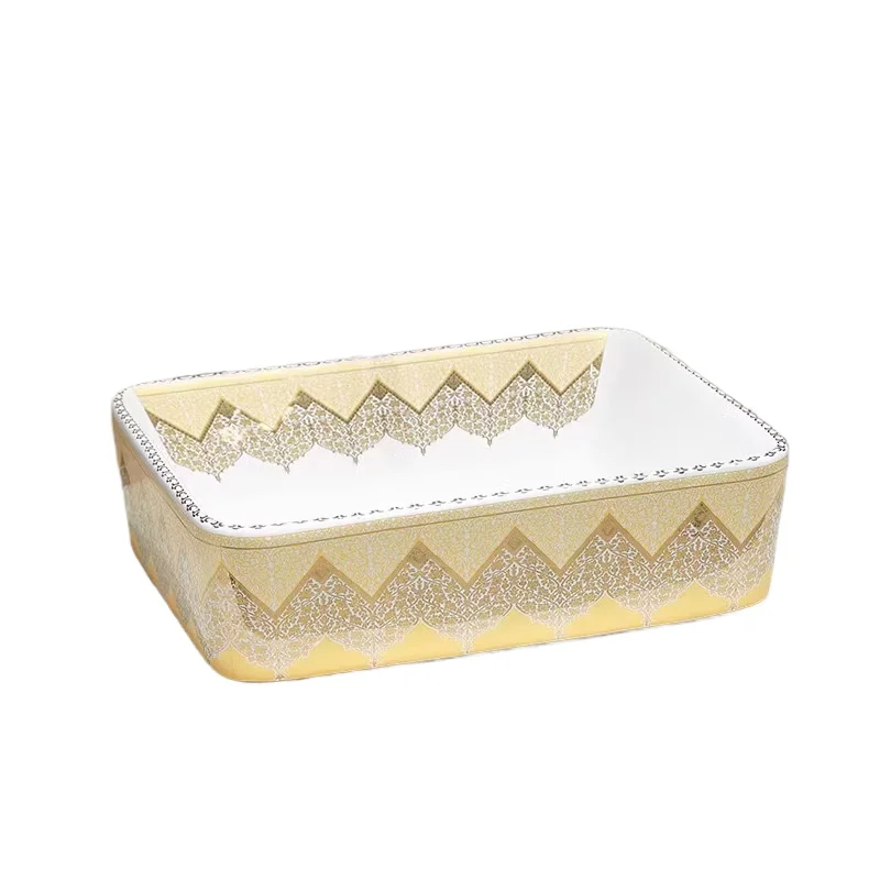 

Ceramic table wash basin enlarged rectangular ceramic wash basin art basin household European style