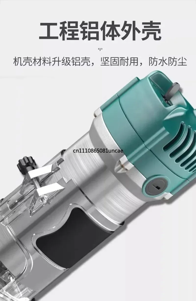 Cordless Lithium Electric Wood Router Multi Function Carpenter Trimmer Invertable Slotting Drilling Carving Woodworking Tool