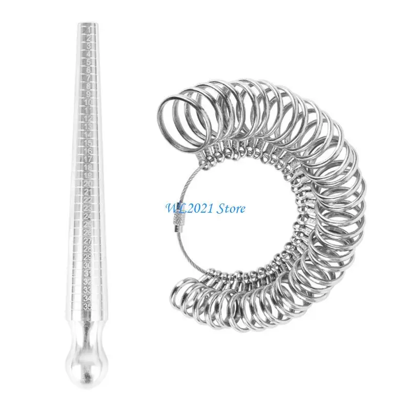 

G5GC Ring Measuring Gauge Finger Ring Sizer Mandrel Finger Gauge Ring