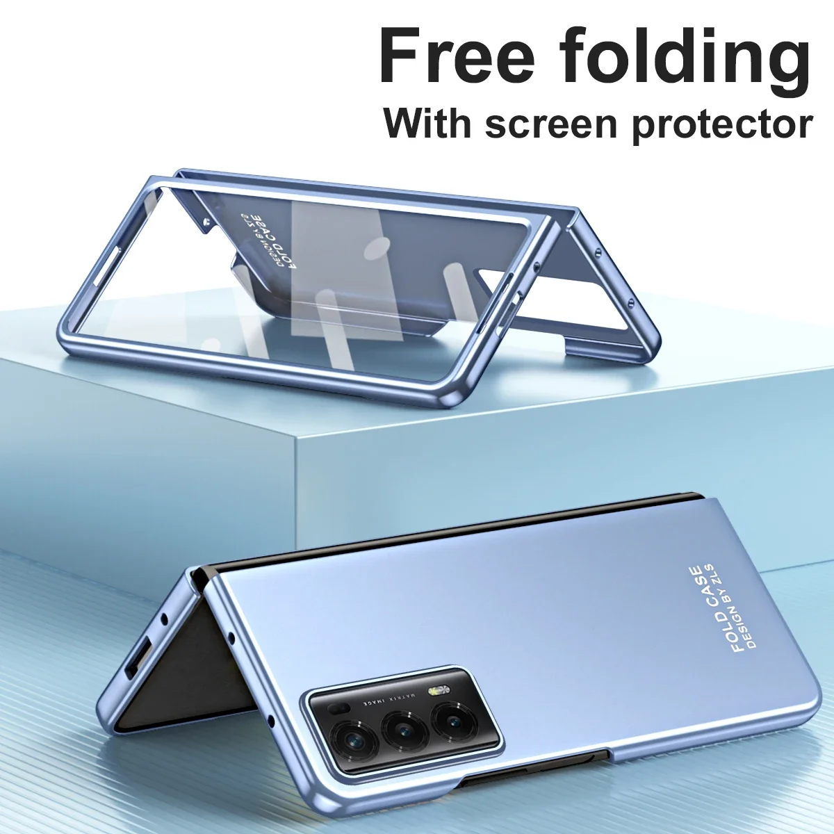 For Honor Magic V2 Phone Case 360 Full Coverage AG Frosting Cover Comes With Glass Front Film Ultra-light And Ultra-thin