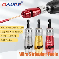 Wire Stripping and Twisting Tool Electrician Electric Wire Stripper Wire Nut Twister for Power Drills Cable Stripping Connectors