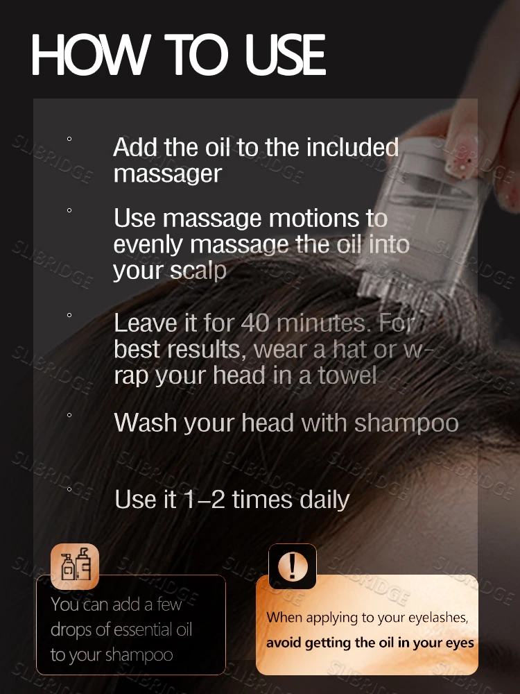 مشط سائل لأداة توزيع فروة الرأس لعلاج فروة الرأس، جهاز للشعر الوافر، زيت مصل نمو الشعر يقدم المزيج #4