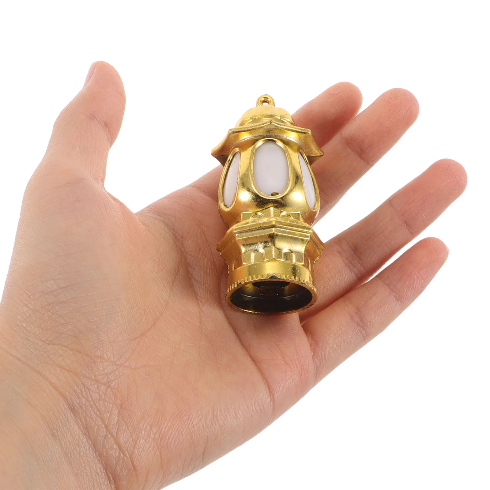 

20Pcs Miniature Lanterns Golden Finish Vintage Style for Christmas Holiday Decorations Small Hanging Lanterns for Miniature