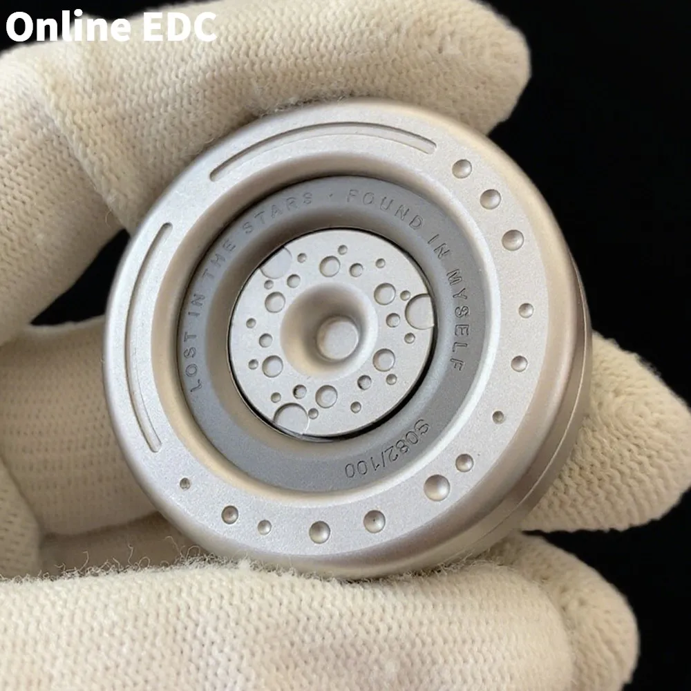 EDCトイズTROステンレス鋼ステラリングフィジェットスピナー100個限定DIYフィジェットトイ大人用オフィスデスクアクセサリー