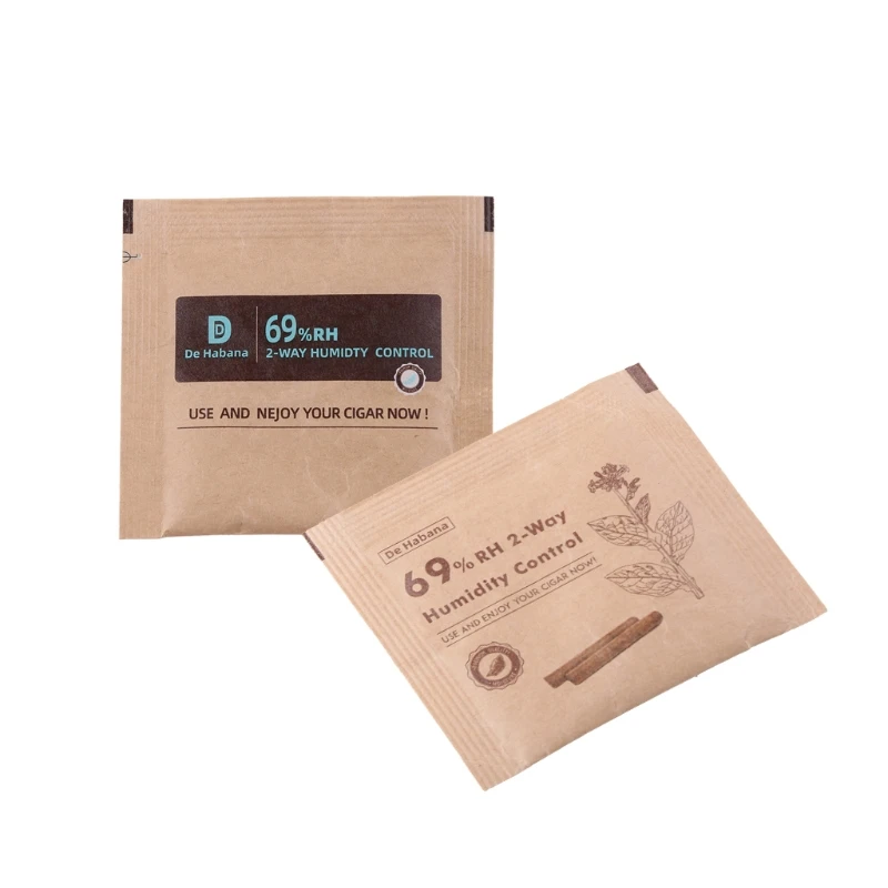 8g 69% RH Control humedad bidireccional para cigarros Humidificador tabaco Paquete hidratante Rebanadas cigarros